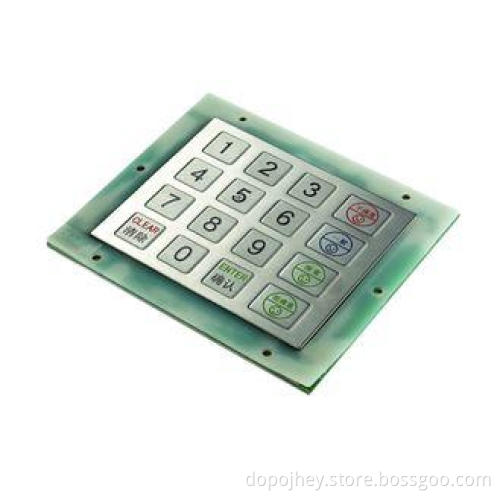 Vandalproof and Waterproof Metal Keypad with RS232,USB and